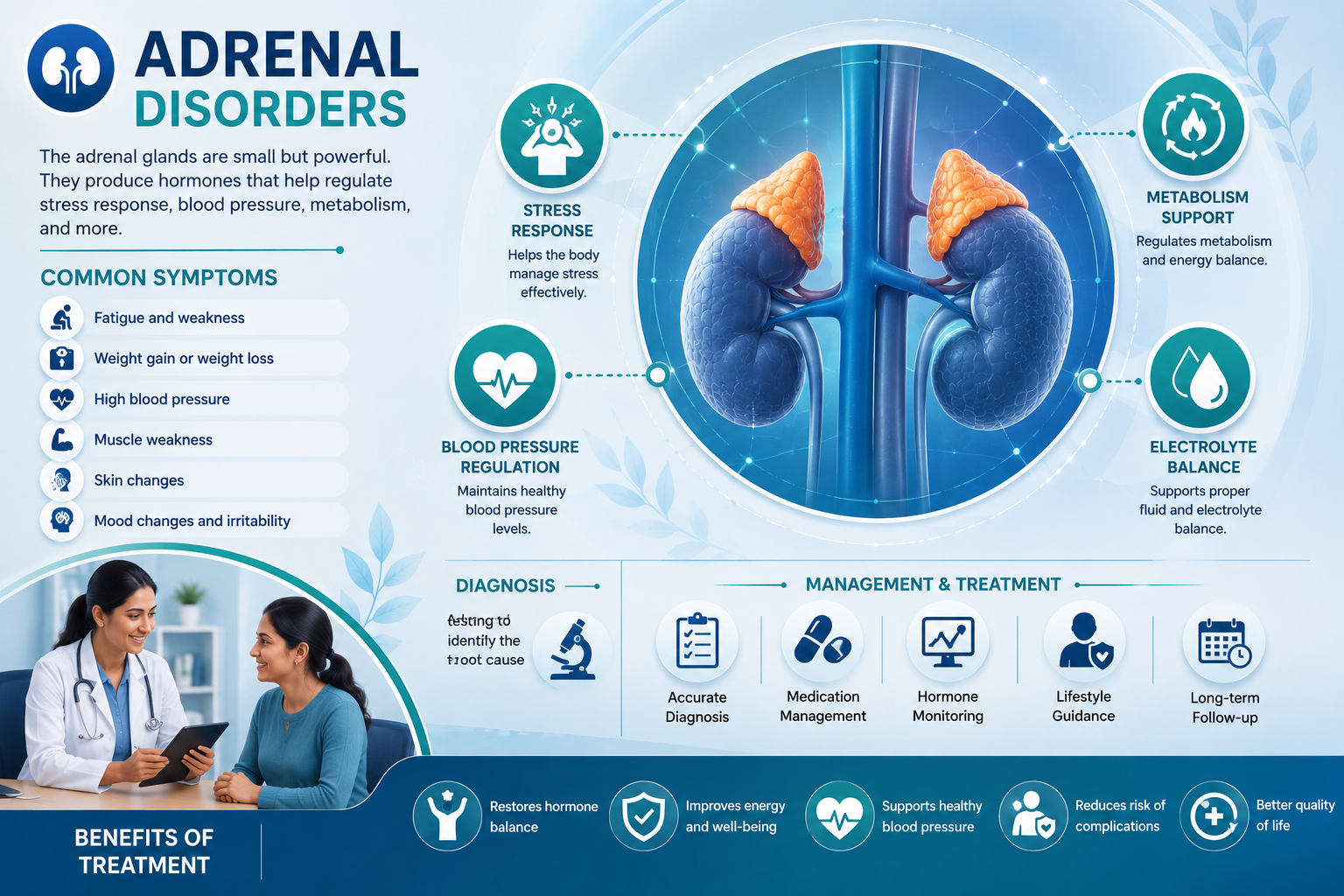Adrenal disorders treatment
