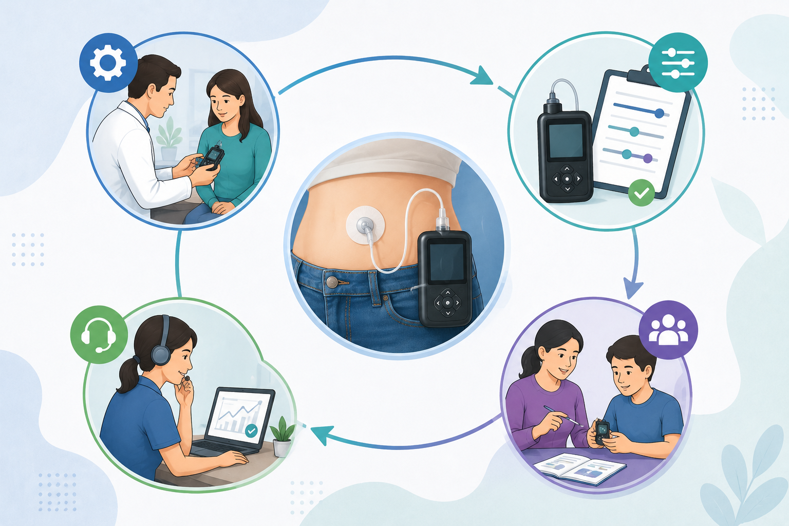 Insulin pump setup consultation