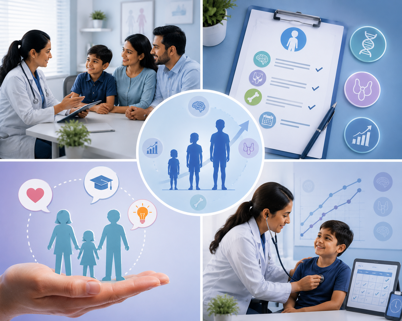 Child growth and hormone monitoring
